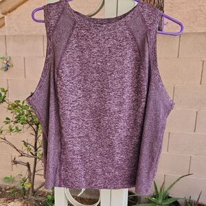 Womens XXL Purple Sleeveless Workout Top By Member's Mark